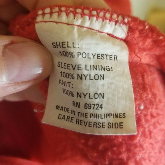 Vintage Columbia Fleece Pullover Sweatshirt Unisex Red Collar Oregon USA vintage - Picture 3 of 12